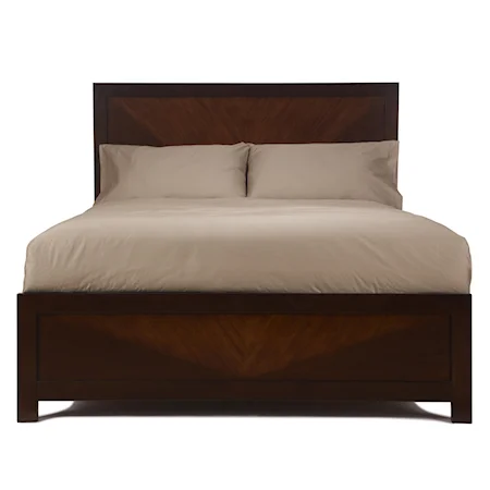 Contemporary California King Panel Bed